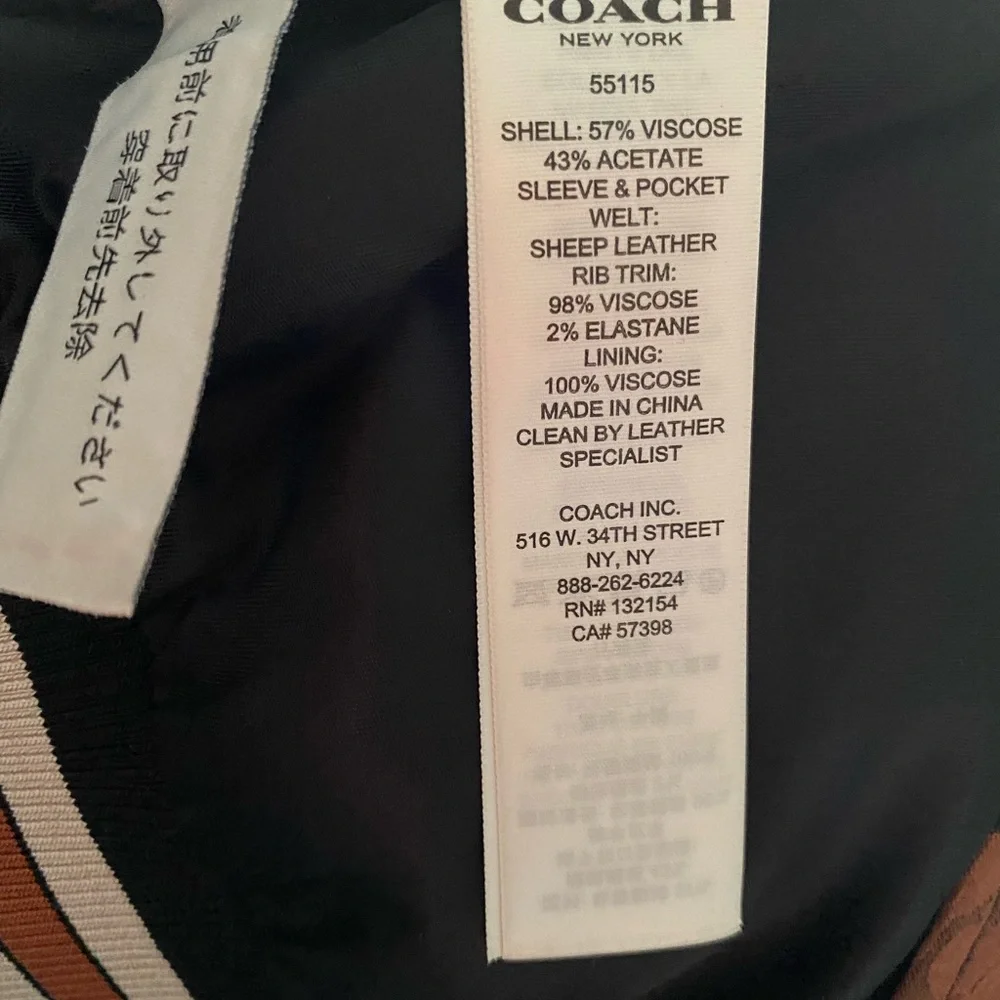 🌸😘Coach 55175 soft lather jacket 🧥😘🌸Size 6 - Picture 8 of 10
